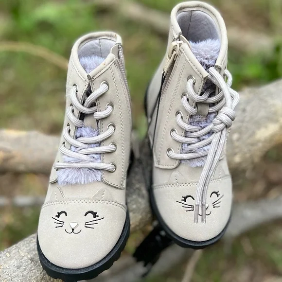 Wonder Nation Swede Leather Tan Bootie - Picture 3 of 11